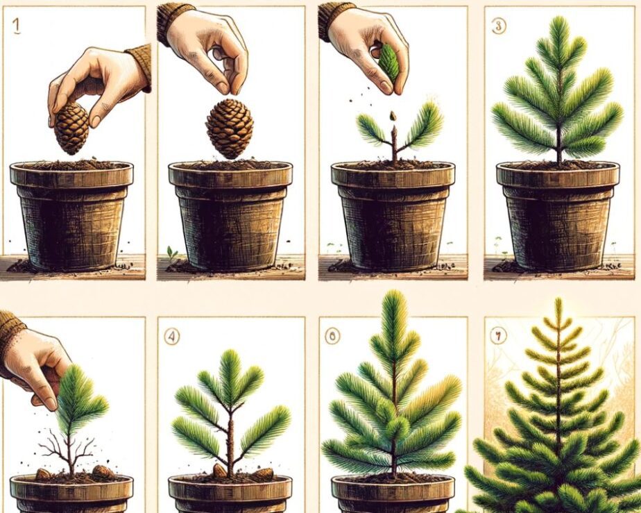 Growing a Pine Tree From a Cone - Gardening Sun